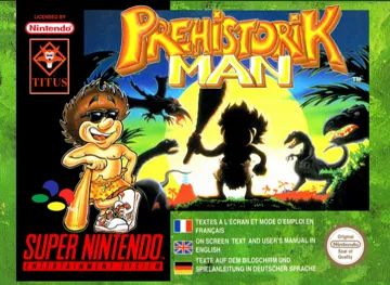 Prehistorik Man (Europe) (En,Fr,De) box cover front